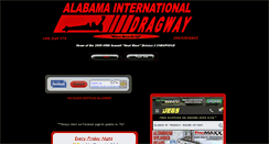 Desktop Screenshot of alabamainternationaldragway.com